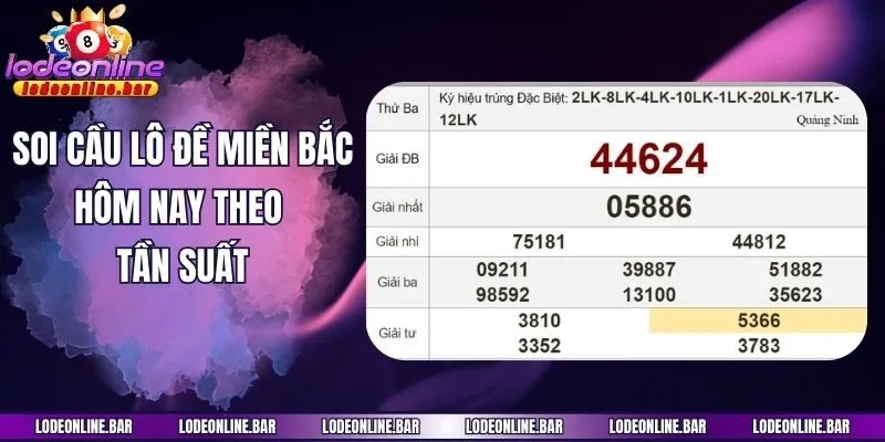 Soi cầu lô đề miền Bắc hôm nay theo tần suất